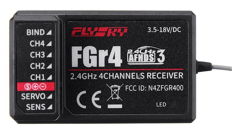 Flysky FGR4 2.4Ghz 4 Channel Receiver - Click Image to Close