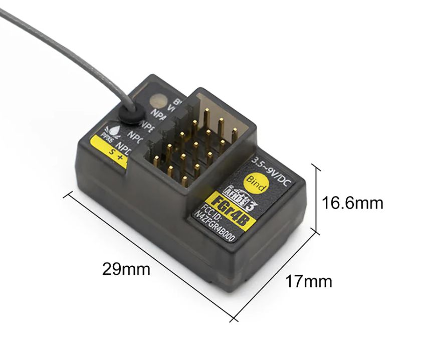 Flysky FGR4B 2.4Ghz 4 Channel Receiver - Click Image to Close