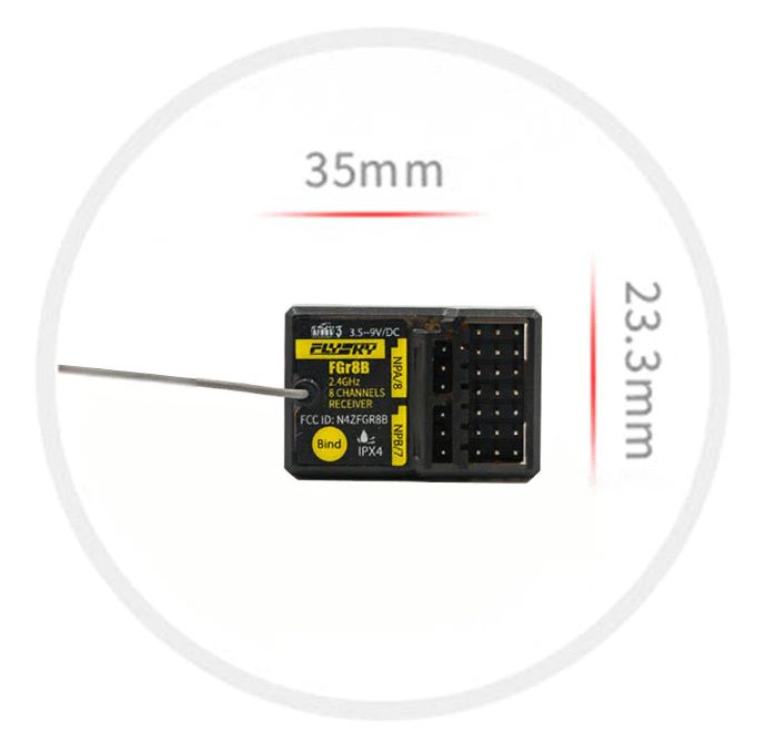 Flysky FGR8B 2.4Ghz 8 Channel Receiver