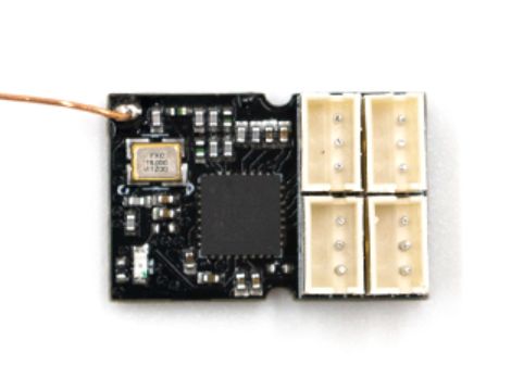 Flysky 2.4Ghz 4 Ch. Receiver w/ ANT (1 way, ext ant, mini rec)