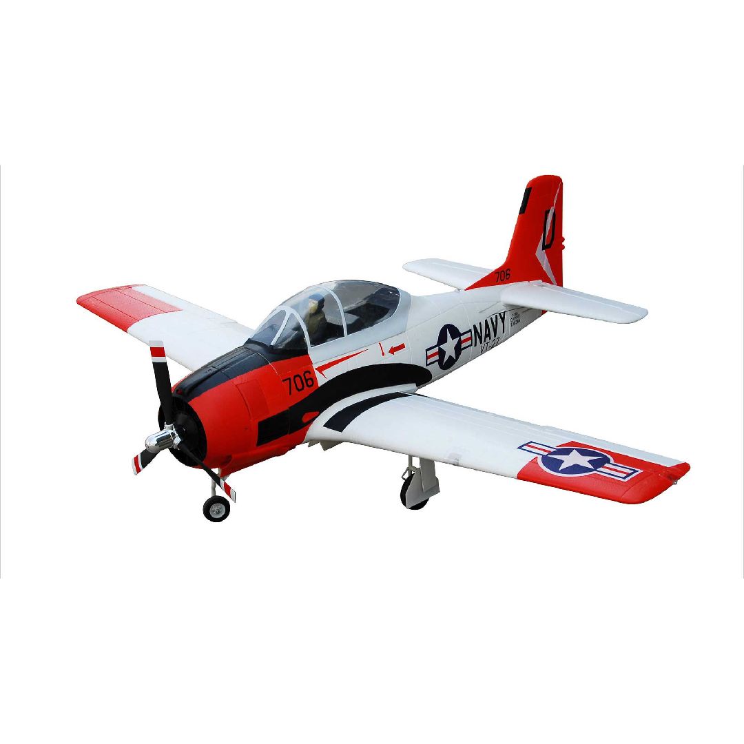 FMS T-28D V4 1400mm, Red PNP
