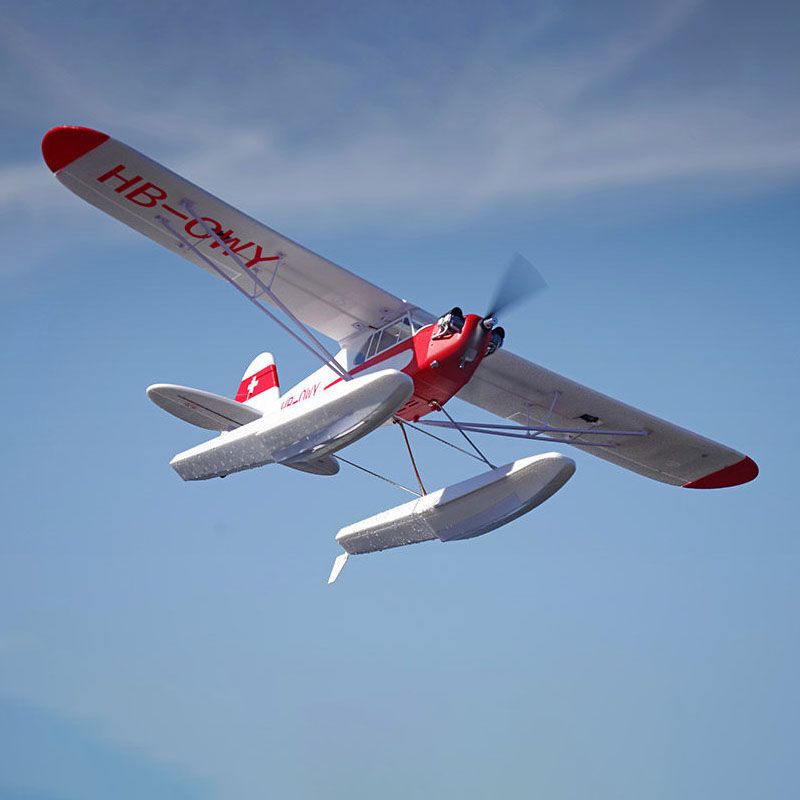 FMS Piper J-3 Cub w/Floats 1400mm V4 PNP w/Reflex