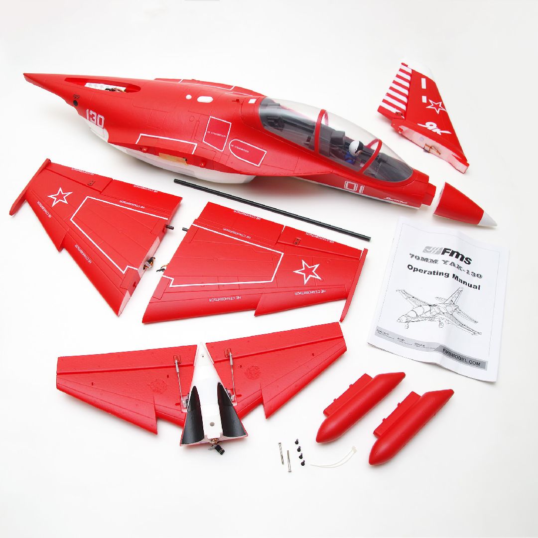 FMS YAK-130 Jet 70mm EDF V2 PNP Red