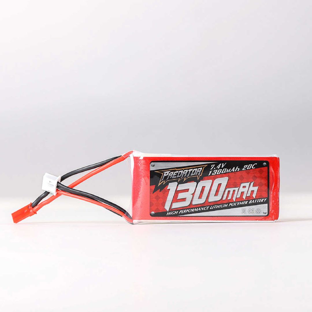 FMS Battery: 1300mAh 2S 7.4v 20C JST