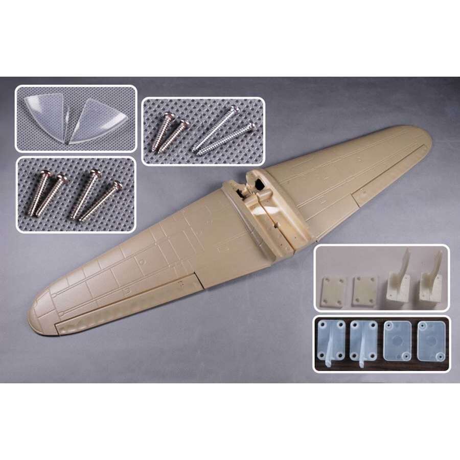 FMS Main Wing, Grey: Zero 1400mm