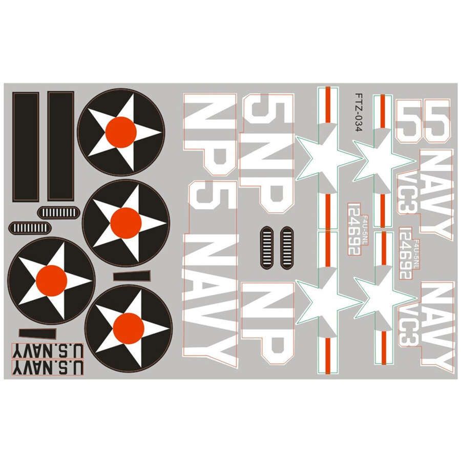 FMS Decal Sheet, Red: T-28 800mm
