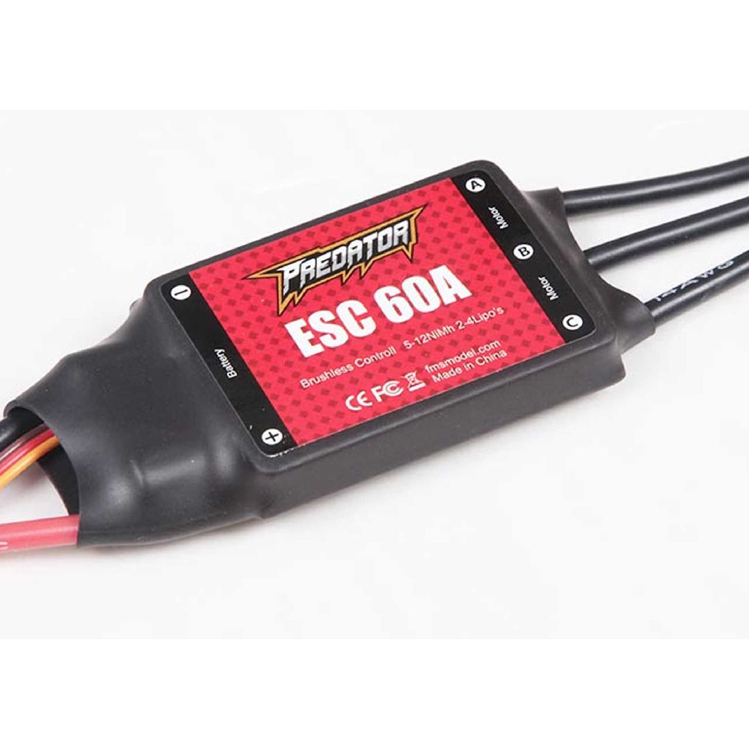 FMS 60A ESC: Predator 60A ESC 3A BEC w/XT60