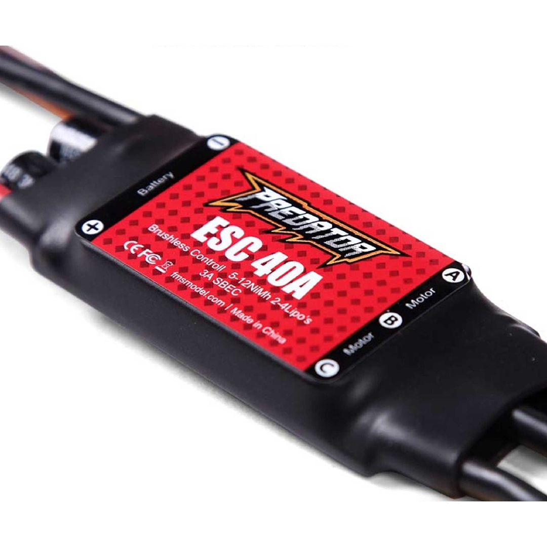 FMS 40A ESC: Predator 40A ESC w/230mm XT60