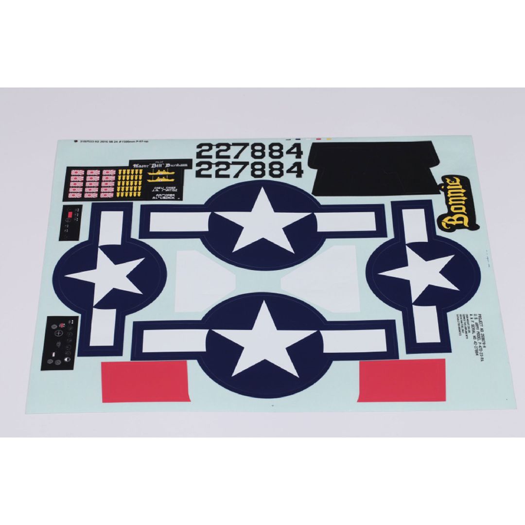 FMS Decal Sheet: P-47 1500mm