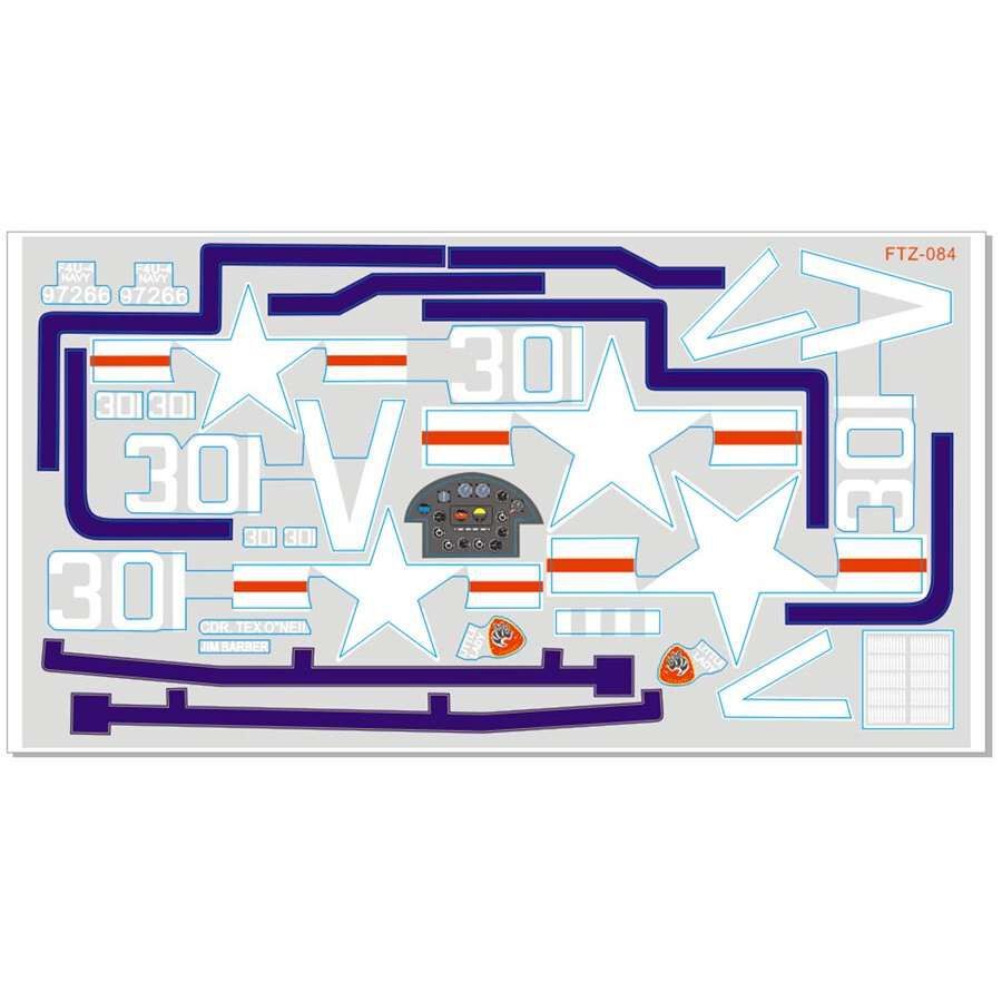 FMS Decal Sheet: F4U V2 800mm,