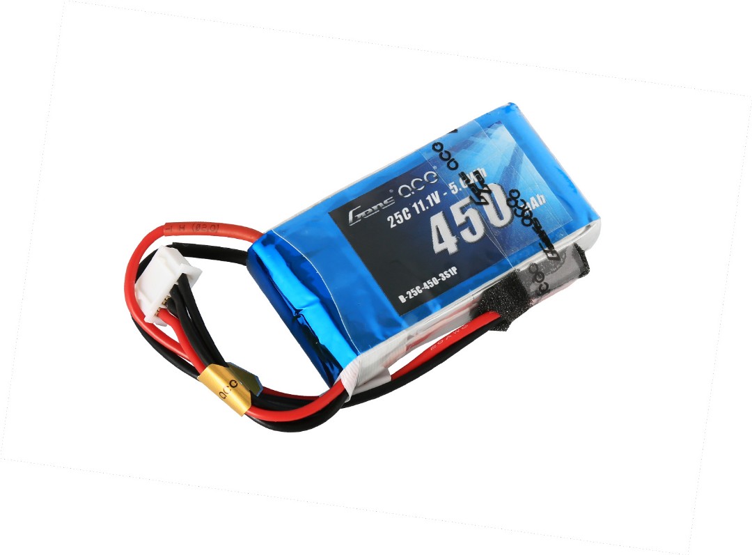 Gens Ace - 005 - 450mAh 3S1P 11.1V 25C LiPo JST Plug Soft Case 56x31x15mm