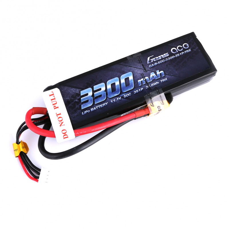 Gens Ace - 276 - 3300mAh 3S1P 11.1v 50C LiPo XT60 Plug Soft Case 136.9x42.7x21.7mm