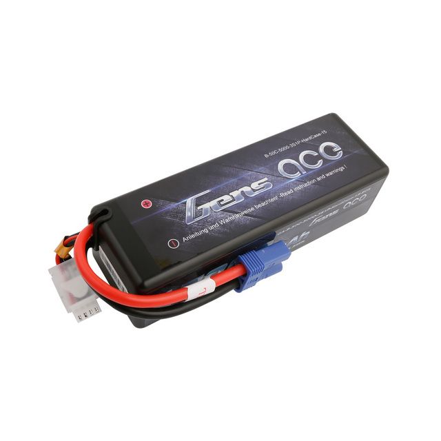 Gens Ace - 089 - 5300mAh 11.1V 60C 3S1P Hard Case Lipo Battery Pack with EC5 138x46x38mm