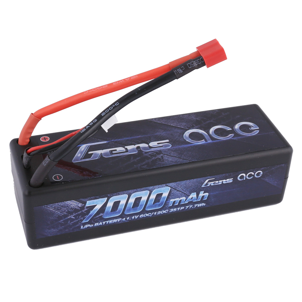 Gens Ace - 177 - 7000mAh 3S1P 11.1V 60C LiPo Deans Plug Hard Case 138x47x38mm