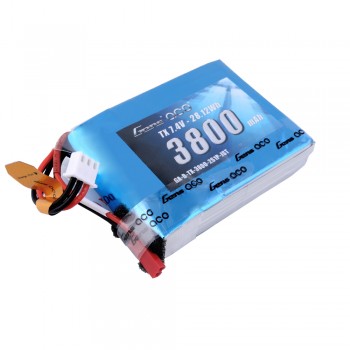 Gens Ace - 415 - 3800mAh 2S1P 7.4V LiPo JST-SYP Plug Soft Case TX Pack for QX7 70x52x19mm