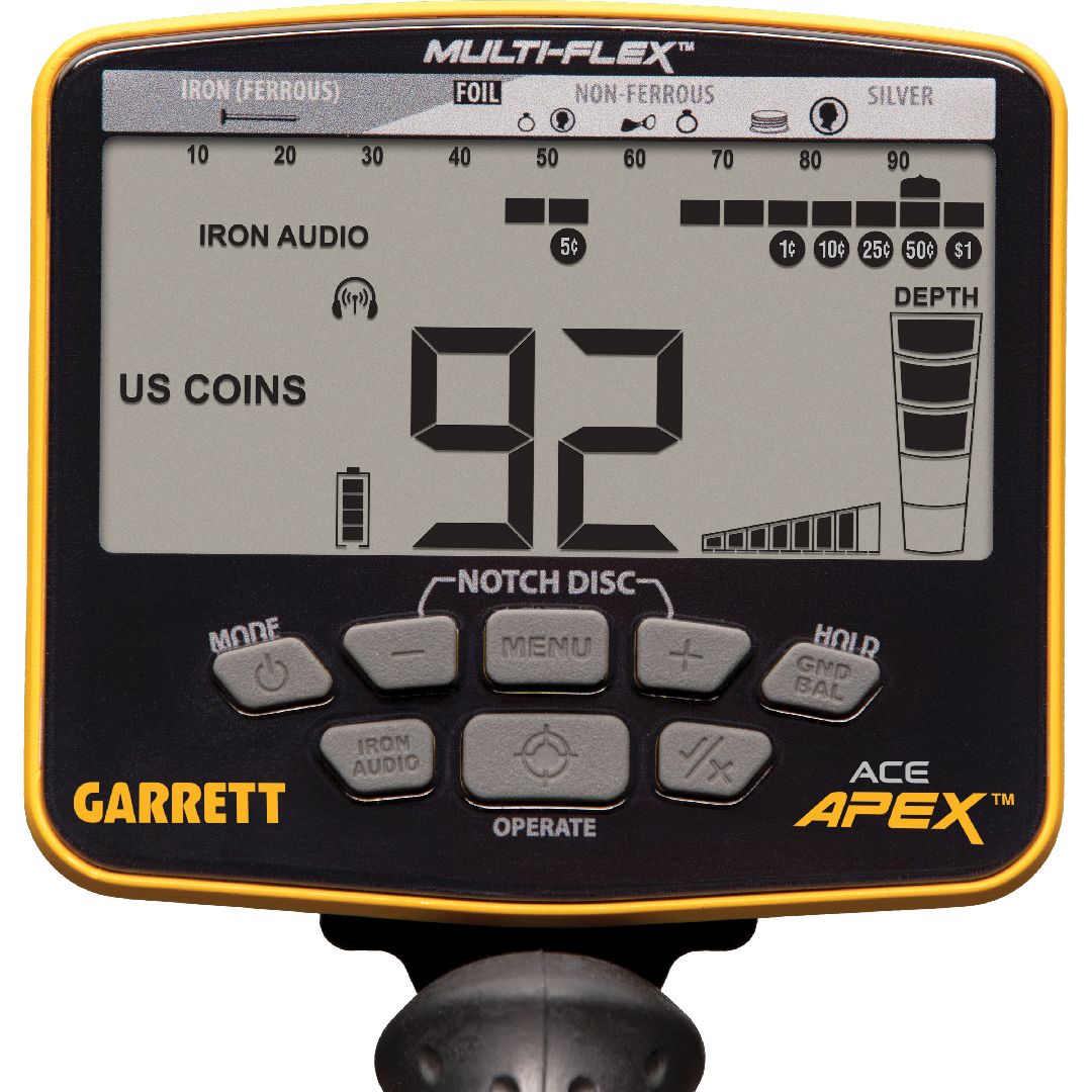 Garrett ACE APEX Metal Detector Viper Searchcoil & Headphones