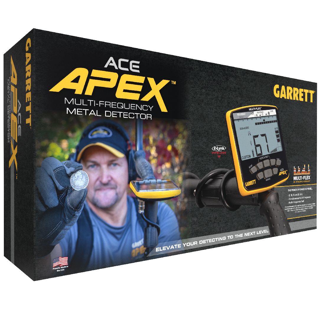Garrett ACE APEX Metal Detector Viper Searchcoil & Headphones