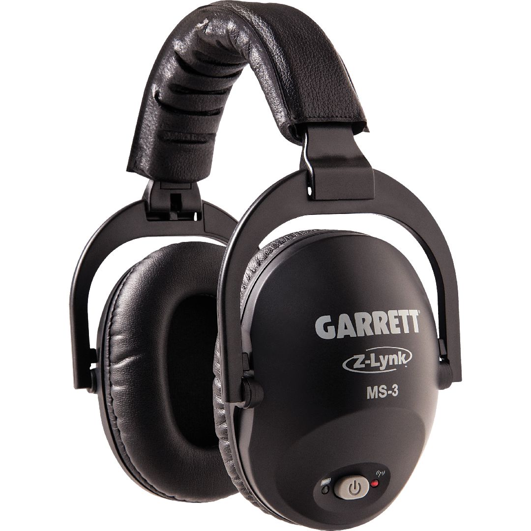 Garrett MS-3 Z-Lynk Wireless Headphones Built-in Z-Lynk receiver. Use with any Garrett Z-Lynk detector or transmitter module.