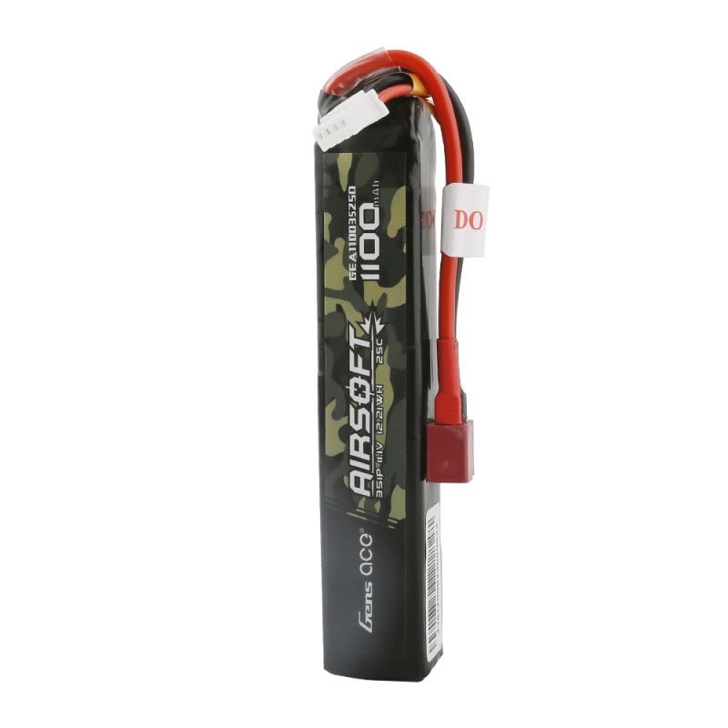 Gens Ace Airsoft 1100mAh 3S1P 11.1V 25C LiPo Deans Plug - Click Image to Close