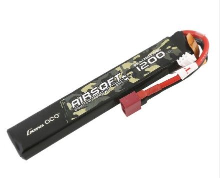 Gens Ace Airsoft 1200mAh 2S 7.4V 25C Gun Battery with Deans Plu