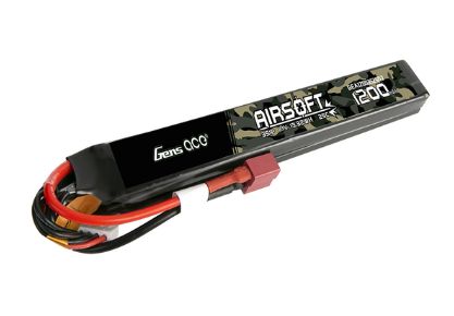 Gens Ace 1200mAh 11.1V 25C Airsoft Gun Battery w/Dean Plug - Click Image to Close