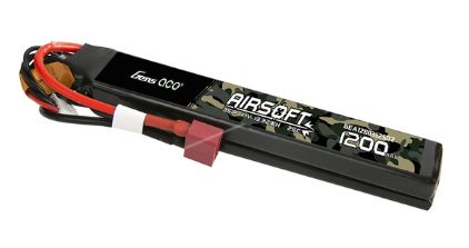 Gens Ace 1200mAh 11.1V 25C Airsoft Gun Battery w/Dean Plug