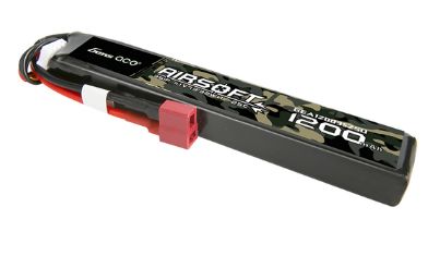 Gens Ace 1200mAh 11.1V 25C Airsoft Gun Battery w/ Dean Plug - Click Image to Close