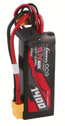 Gens Ace G-Tech 1400mAh 3S 11.1V 60C LiPo XT60 Plug