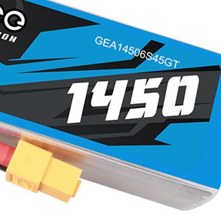 Gens Ace G-Tech 1450mAh 6S 22.2V 45C Lipo XT60 Plug - Click Image to Close