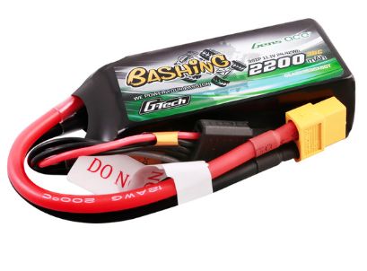 Gens Ace - 1792 - G-Tech Bashing 2200mAh 3S1P 11.1V 35C LiPo Battery Pack with XT60 Plug Soft Pack (74.7x33.5x25.4mm +/- Manufacturer's Specifications)