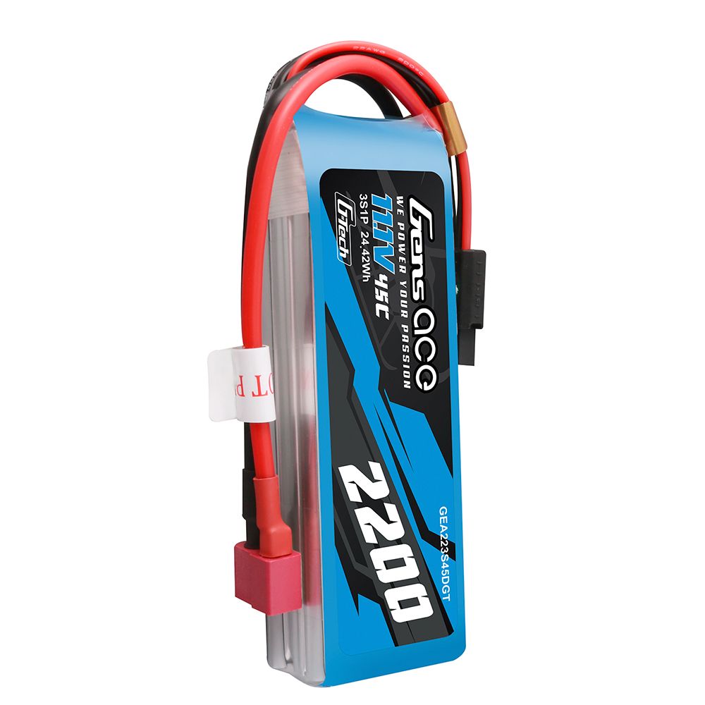 Gens Ace G-Tech 2200mAh 4S1P 14.8V 45C Lipo With Deans Plug