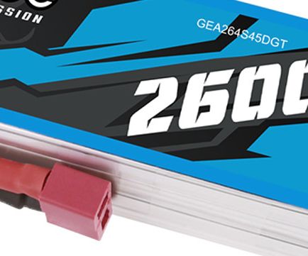 Gens Ace G-Tech 2600mAh 4S 14.8V 45C LiPo Deans Plug