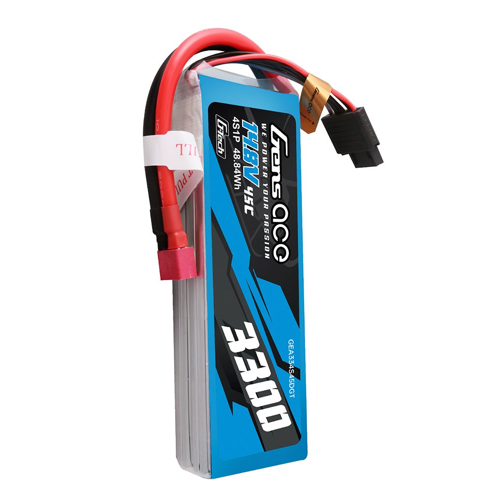 Gens Ace G-Tech 3300mAh 4S1P 14.8V 45C Lipo With Deans Plug