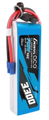 Gens Ace G-Tech 3300mAh 4S 14.8V 45C LiPo EC3 Plug