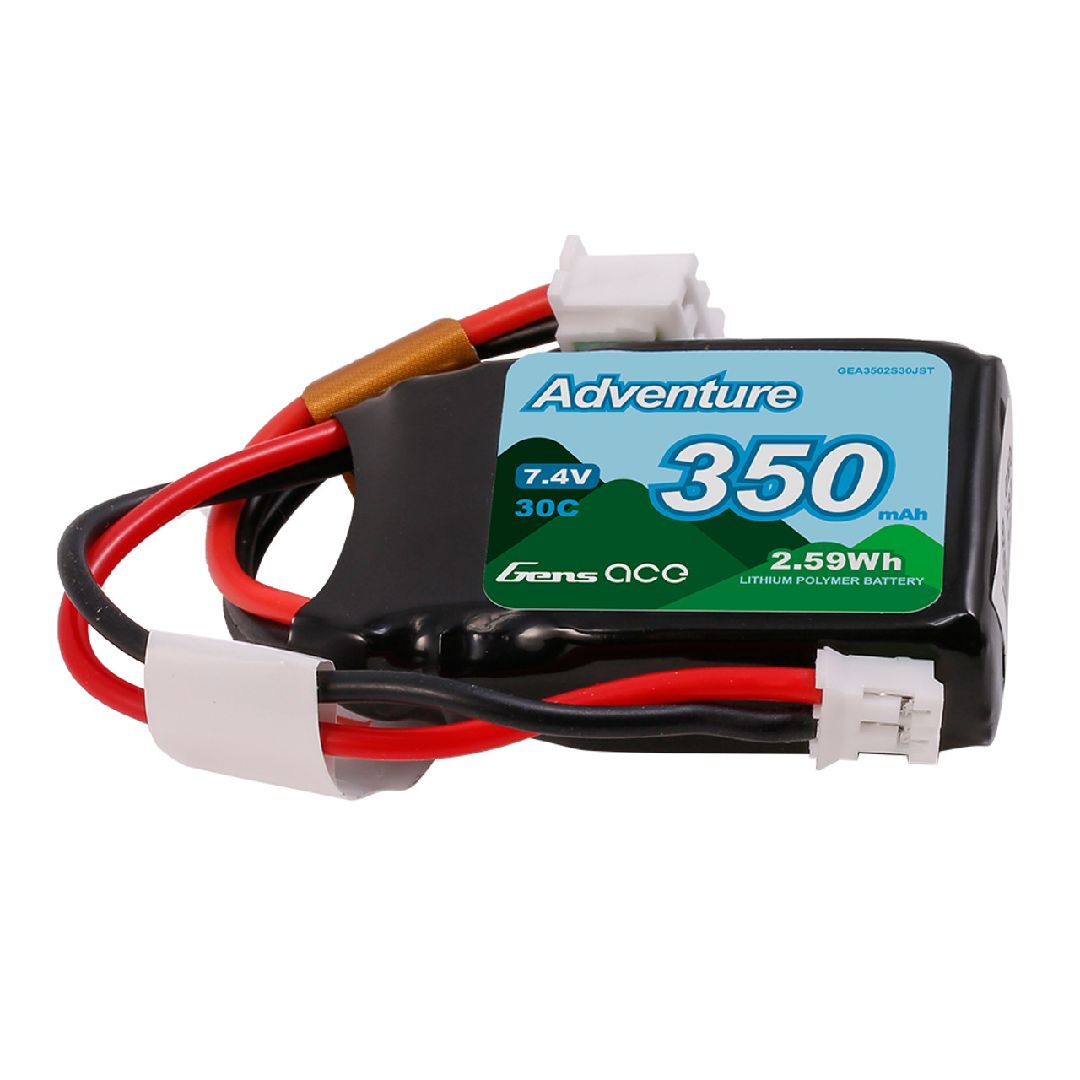 Gens Ace Adventure 350mAh 2S 30C 7.4V Lipo with JST Plug