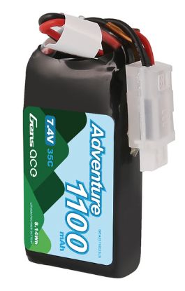 Gens Ace Adventure 1100mAh 7.4V 35C LiPo Battery w/JST-PHR Plug