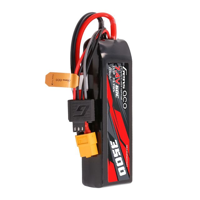 Gens Ace G-Tech 3500mAh 2S 7.4V 60C Lipo Battery w/ XT60 Plug