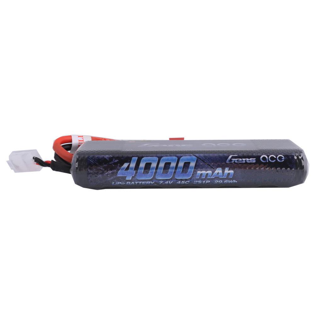 Gens Ace - 214 - 4000mAh 2S1P 7.4V 45C LiPo Deans Hard Case 138x48x22mm