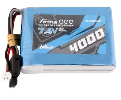 Gens Ace G-Tech 4000mAh 2S1P 7.4V TX LiPo with JST-EHR Plug