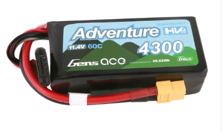 Gens Ace G-Tech 4300mAh 3S 11.4V 60C LiPo XT60 Plug