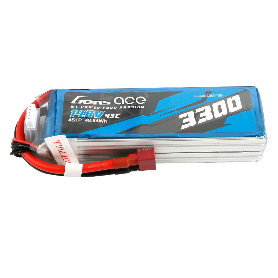 Gens Ace 3300mAh 11.1V 50C 3S1P LiPo Battery Pack with XT60 Plug