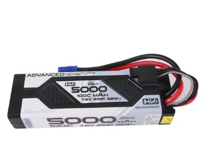 Gens Ace G-Tech 5000mAh 2S 7.6V 100C LiPo EC3 Plug