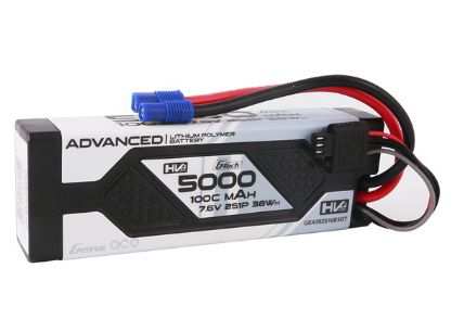 Gens Ace G-Tech 5000mAh 2S 7.6V 100C LiPo EC3 Plug