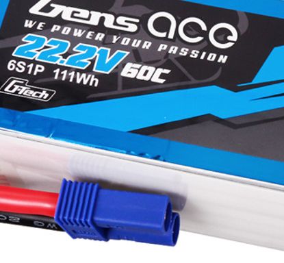 Gens Ace G-Tech 5000mAh 6S 22.2V 60C LiPo EC5 Plug