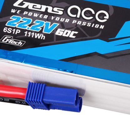 Gens Ace G-Tech 5000mAh 6S 22.2V 60C LiPo EC5 Plug - Click Image to Close