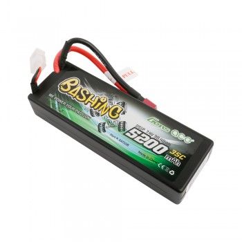 Gens Ace - 710 - Bashing 5200mAh 2S1P 7.4V 35C Lipo Deans Plug Hard Case 138x46x25mm