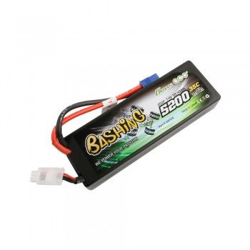 Gens Ace - 711 - Bashing 5200mAh 2S1P 7.4V 35C LiPo EC3 Plug Hard Case 138x46x25mm