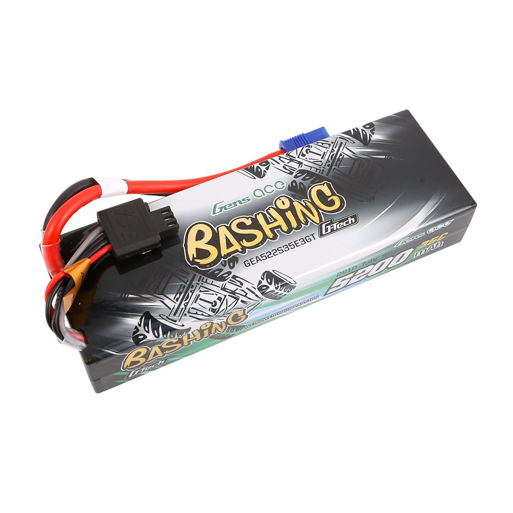 Gens Ace G-Tech Bashing 5200mAh 2S1P 7.4V 35C LiPo EC3 Plug