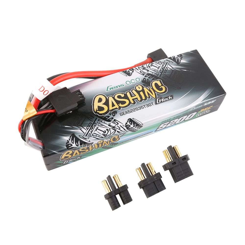 Gens Ace G-Tech Bashing 5200mAh 7.4V 35C LiPo w/ EC3/Deans/XT60 - Click Image to Close