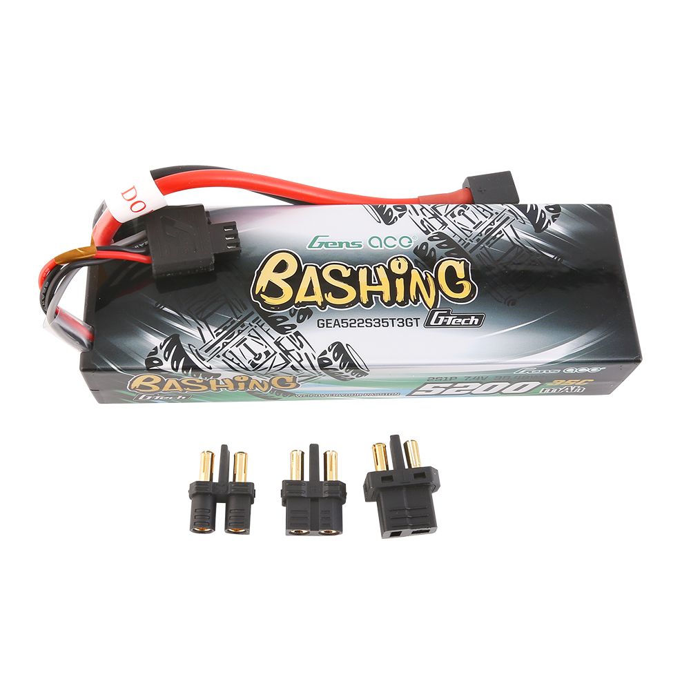 Gens Ace G-Tech Bashing 5200mAh 7.4V 35C LiPo w/ EC3/Deans/XT60